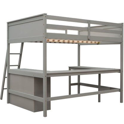 Loft Bed With Shelves With Desk - The Sleep Loft - Online Mattress Showroom NYC
