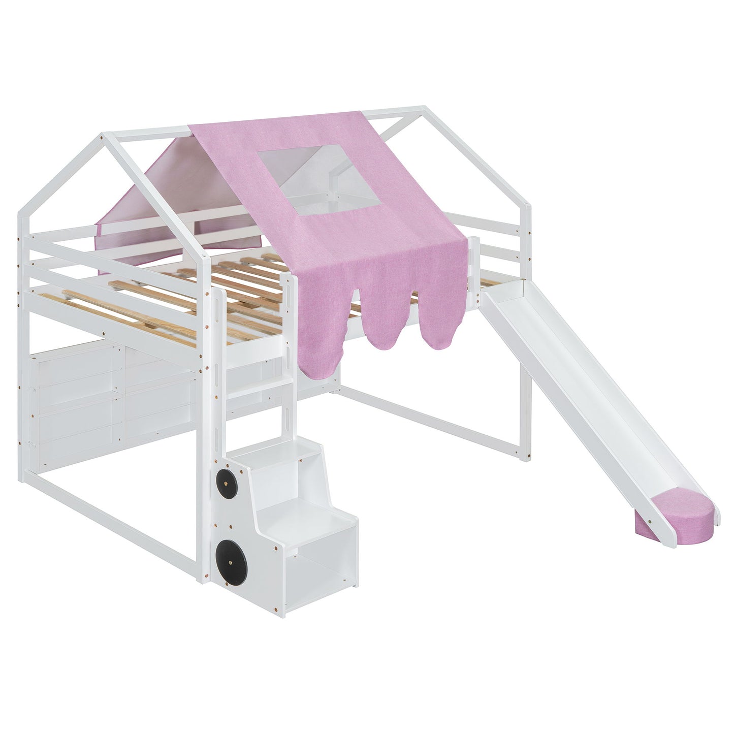 Loft Bed With House Shaped Frame And Tent - The Sleep Loft - Online Mattress Showroom NYC