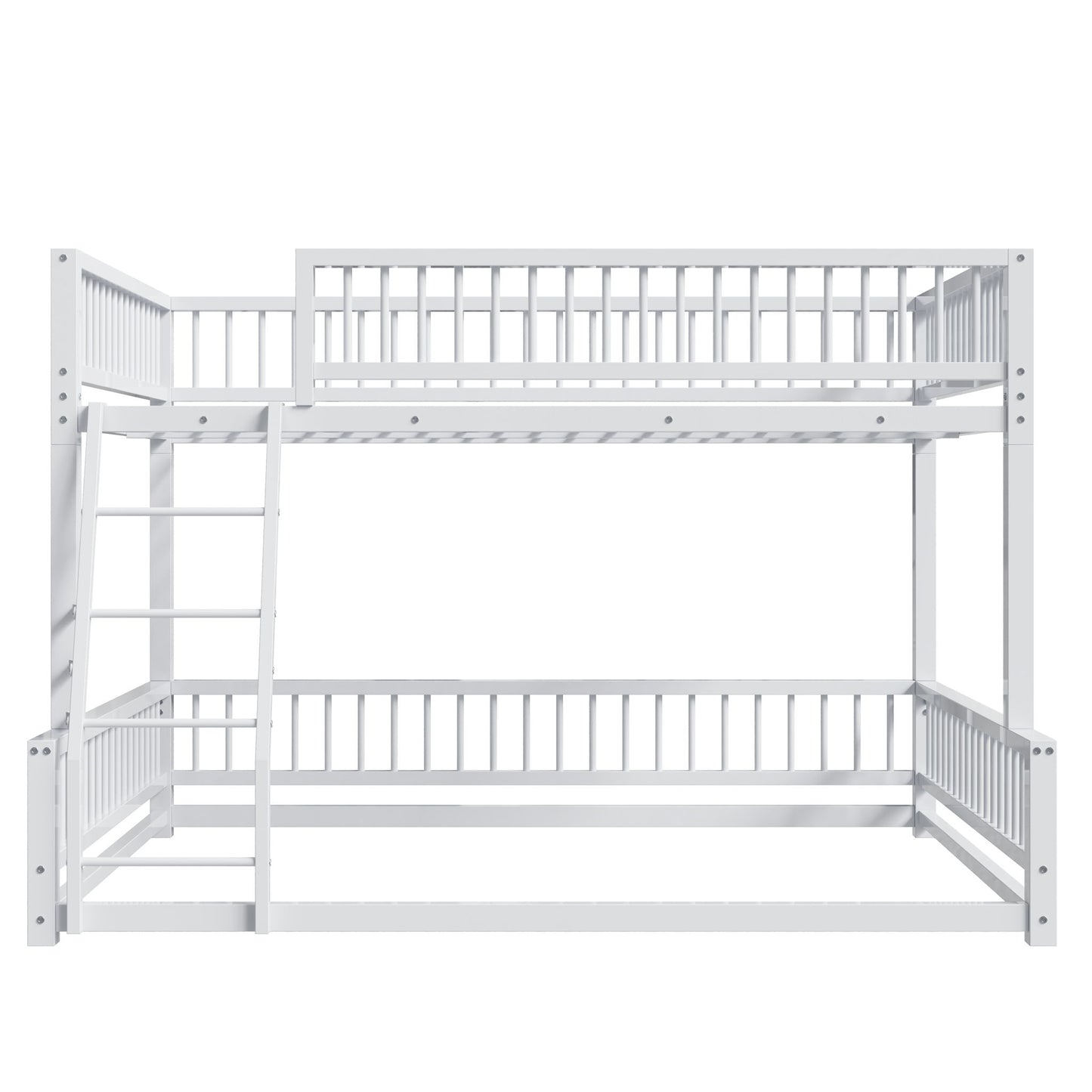 Bunk Bed Frame With Ladder And Safety Guardrails - The Sleep Loft - Online Mattress Showroom NYC
