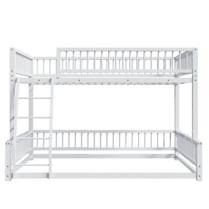 Bunk Bed Frame With Ladder And Safety Guardrails - The Sleep Loft - Online Mattress Showroom NYC