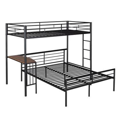 Bunk Bed With Desk, Ladder And Quality Slats For Bedroom - The Sleep Loft - Online Mattress Showroom NYC