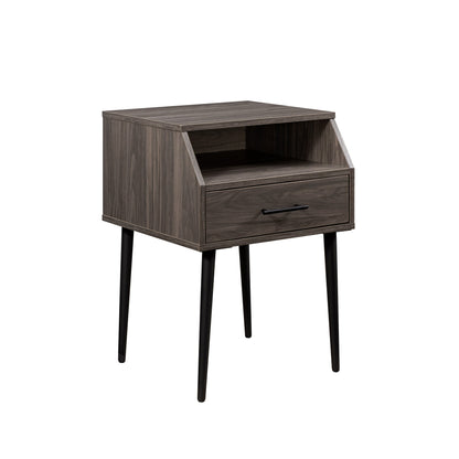 Angled Nightstand - Slate Gray - The Sleep Loft - Online Mattress Showroom NYC