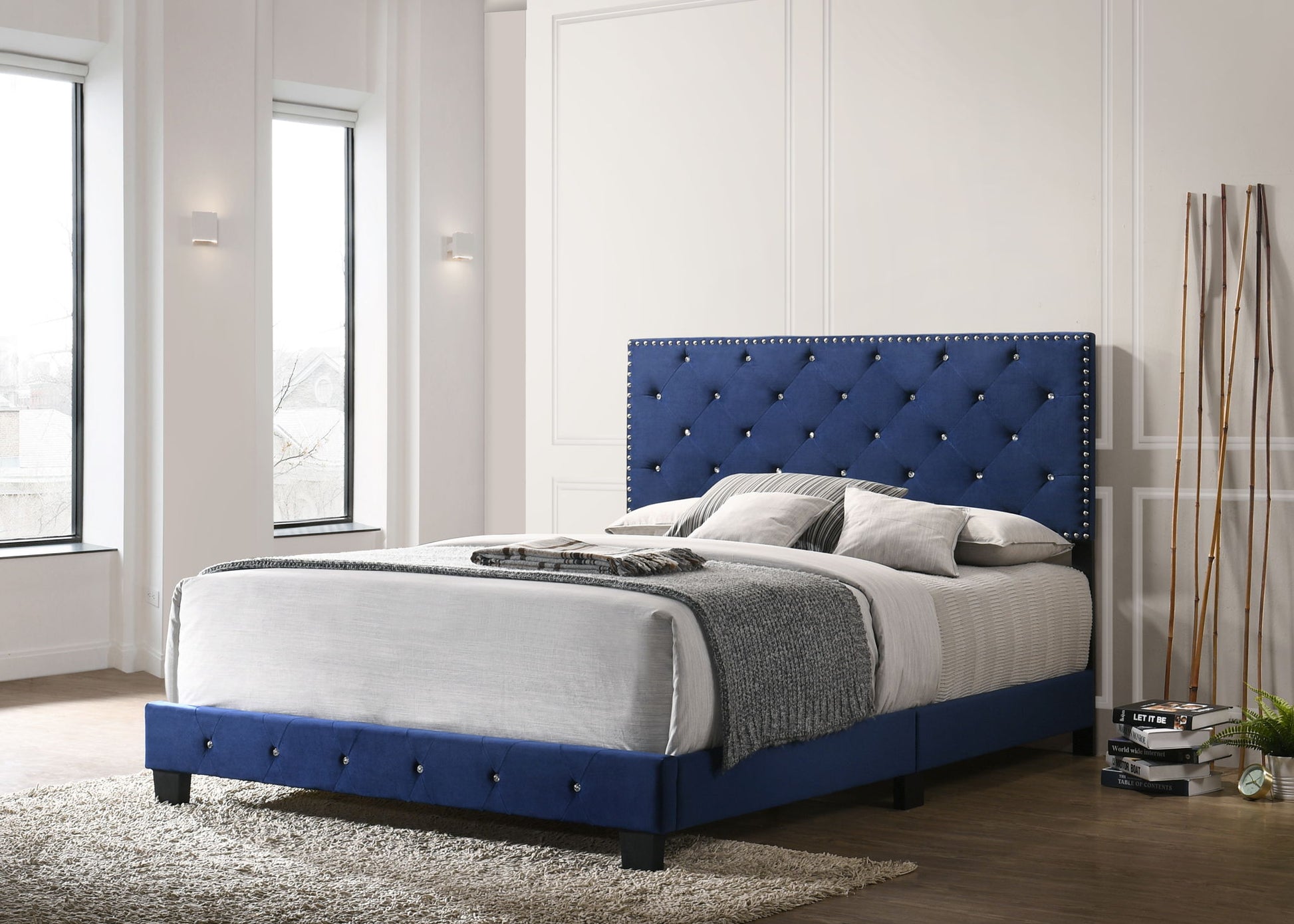 Luxurious Upholstered Bed - The Sleep Loft - Online Mattress Showroom NYC