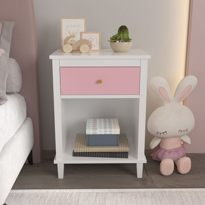 Nightstand With 1 Drawer 1 Shelf - The Sleep Loft - Online Mattress Showroom NYC