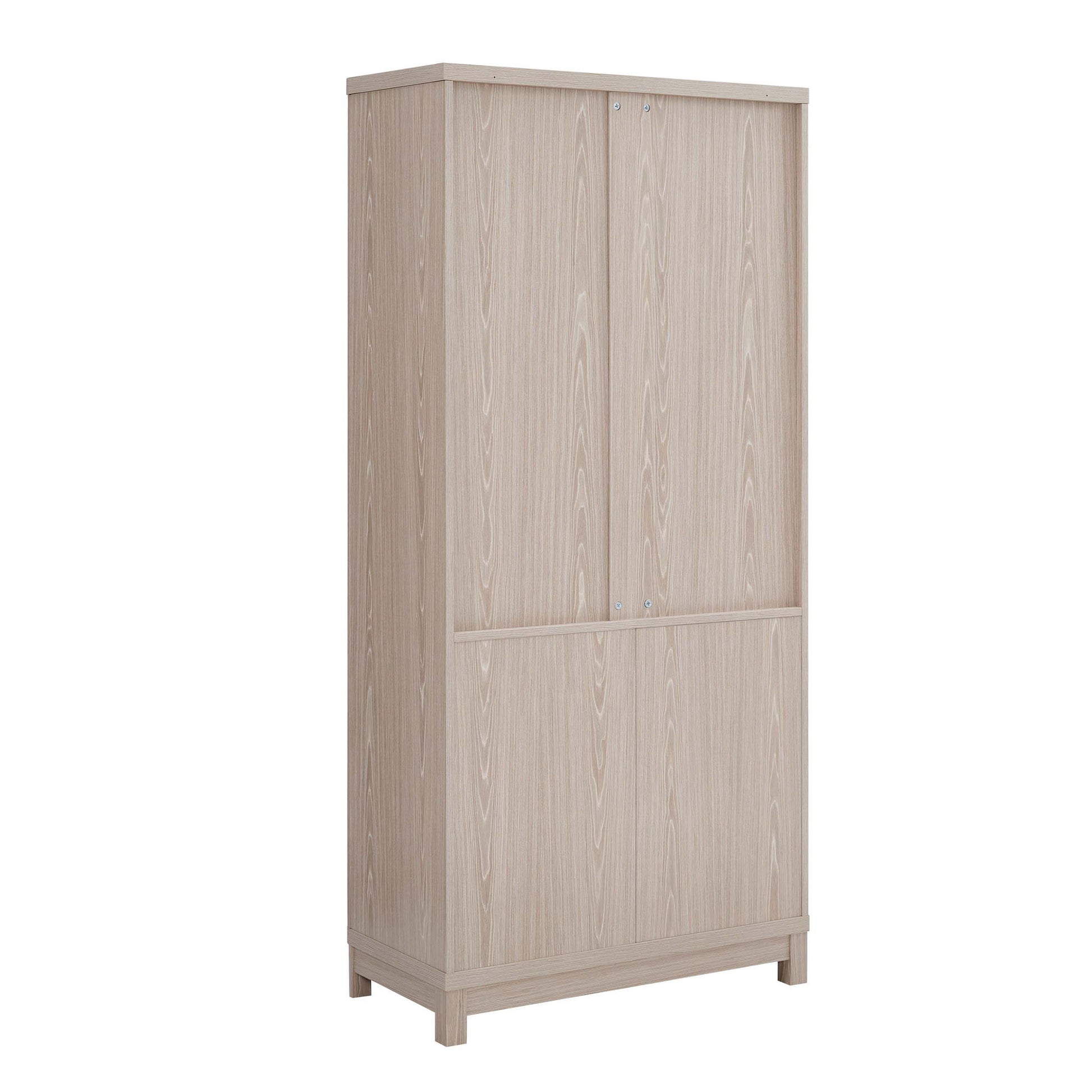Jodie - Bookcase Cabinet With 6 Adjustable Shelves - Oak - The Sleep Loft - Online Mattress Showroom NYC