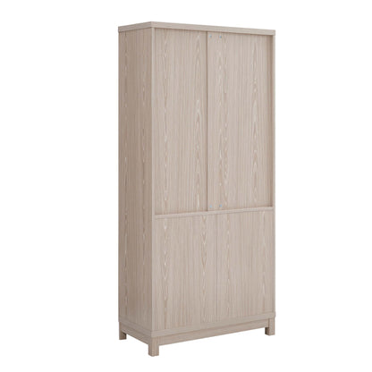 Jodie - Bookcase Cabinet With 6 Adjustable Shelves - Oak - The Sleep Loft - Online Mattress Showroom NYC