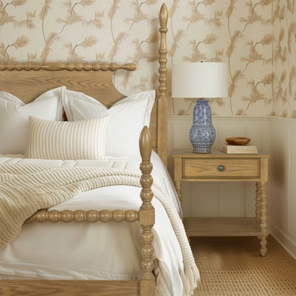 Traditional Durable Nightstand Table With Drawer And Shelf - The Sleep Loft - Online Mattress Showroom NYC