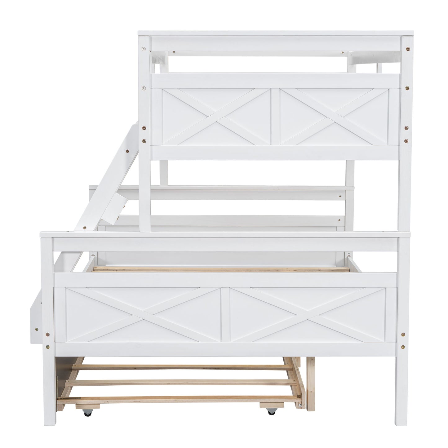 Bunk Bed With Ladder And Safety Guardrail - The Sleep Loft - Online Mattress Showroom NYC