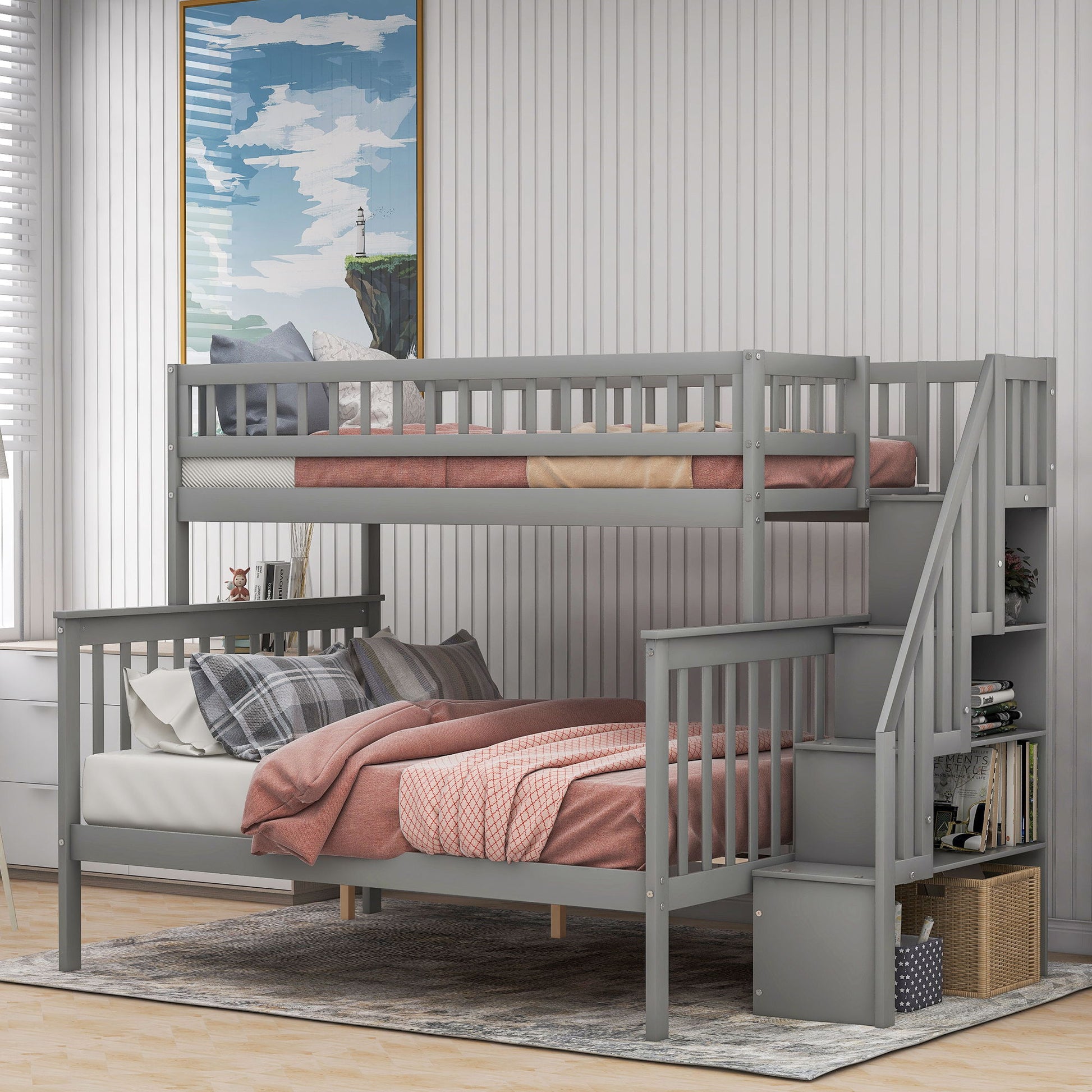 Bunk Bed With Staircase - The Sleep Loft - Online Mattress Showroom NYC