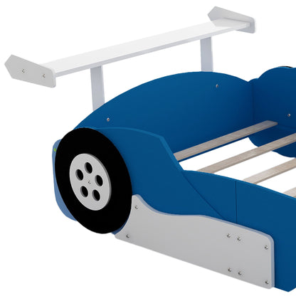 Race Car-Shaped Platform Bed With Wheels - The Sleep Loft - Online Mattress Showroom NYC
