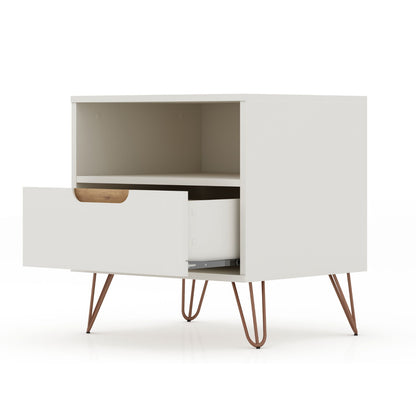 Rockefeller - Nightstand With 1 Drawer - Off White