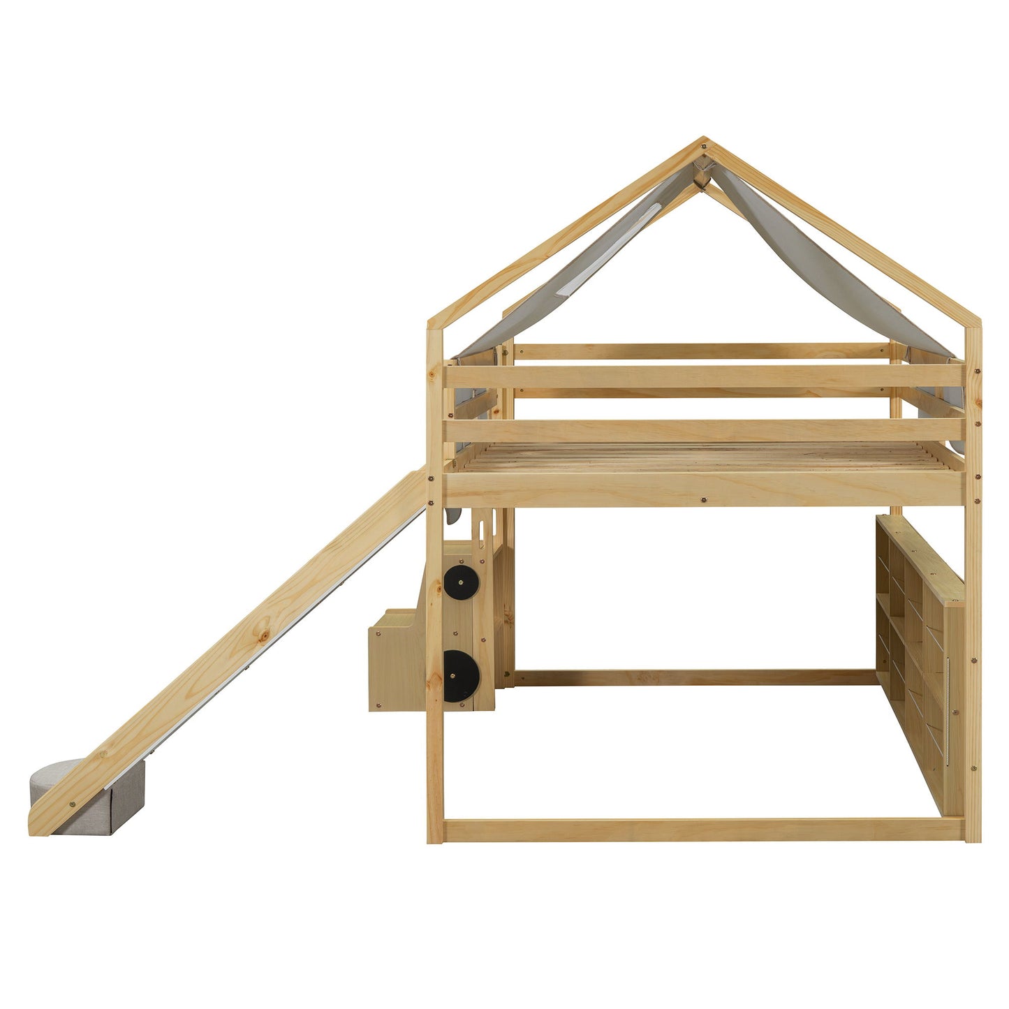 Loft Bed With House Shaped Frame And Tent - The Sleep Loft - Online Mattress Showroom NYC