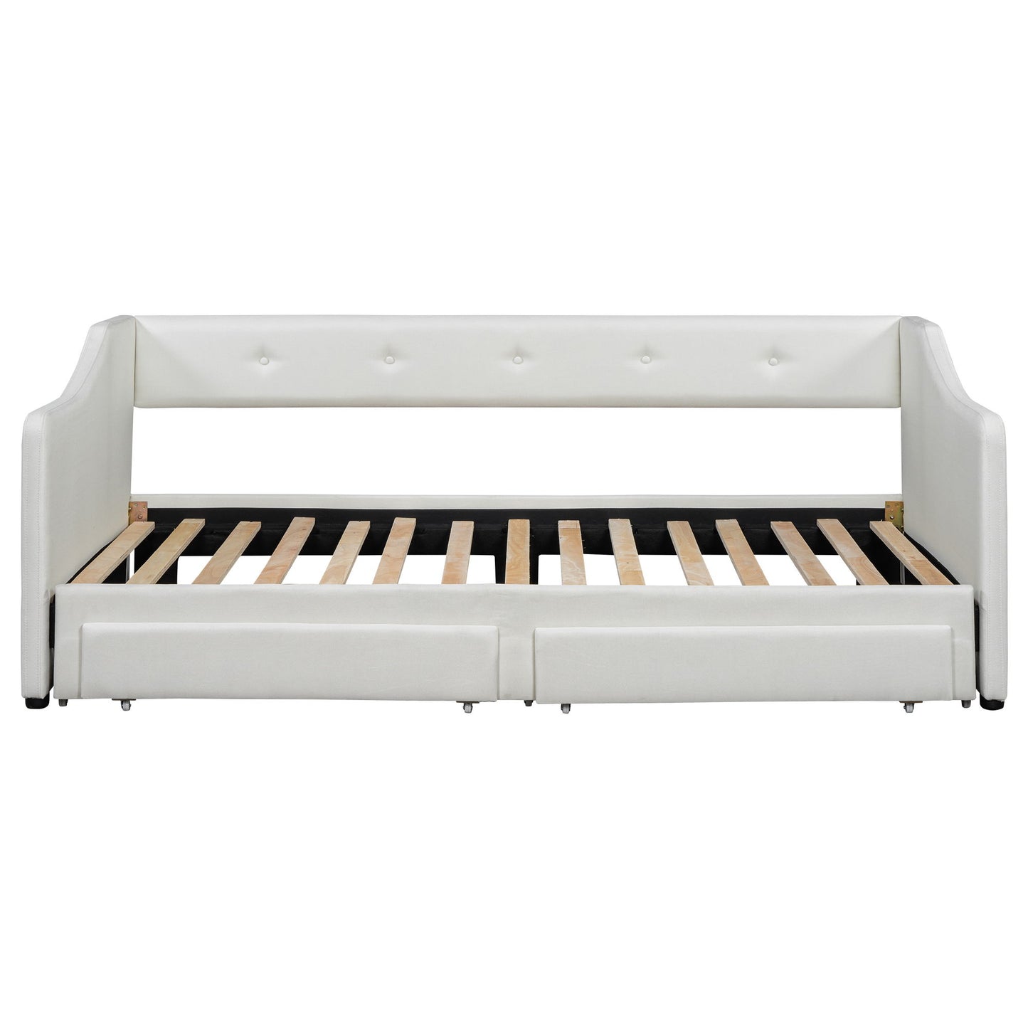 Upholstered Daybed With 2 Drawers - The Sleep Loft - Online Mattress Showroom NYC