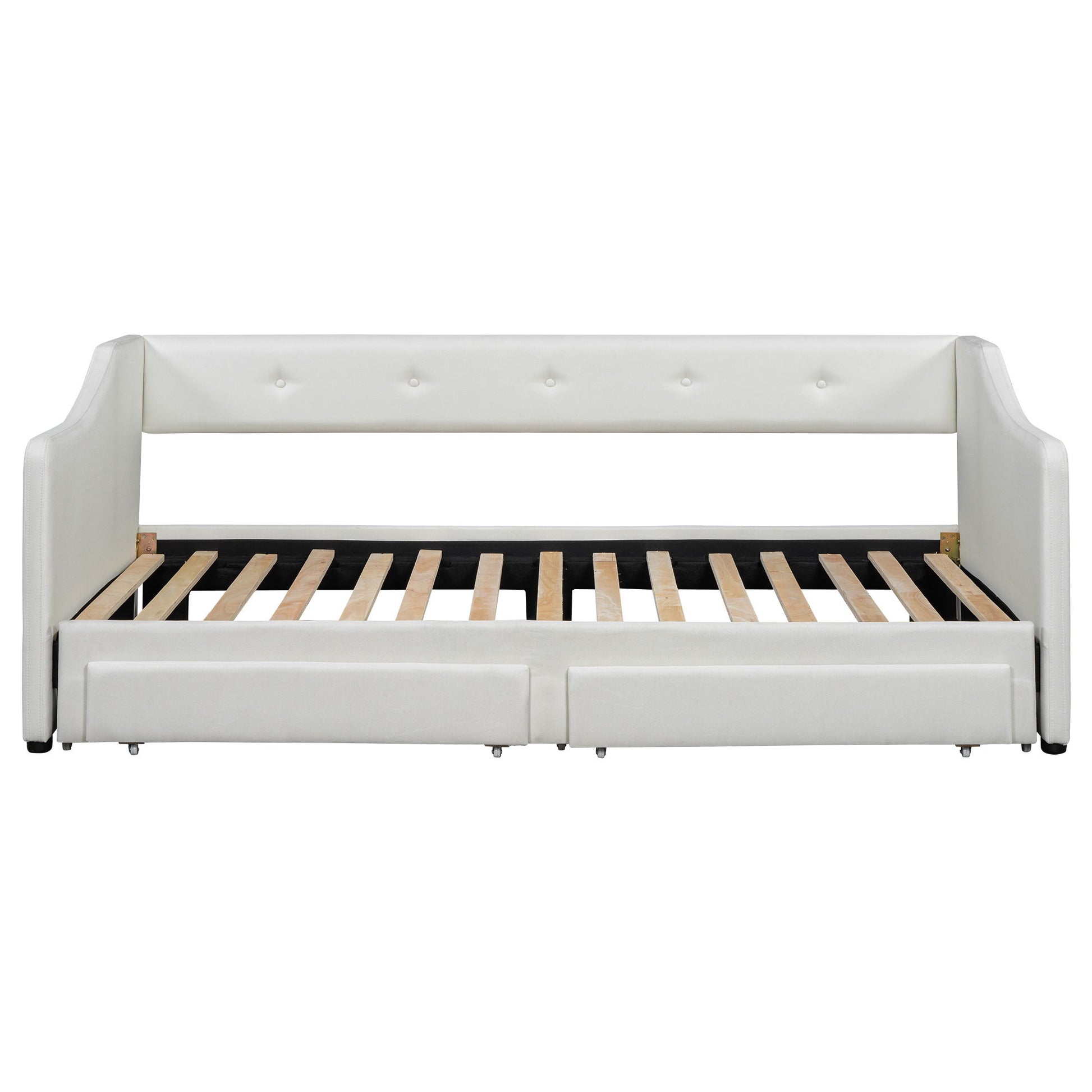 Upholstered Daybed With 2 Drawers - The Sleep Loft - Online Mattress Showroom NYC