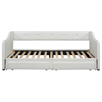 Upholstered Daybed With 2 Drawers - The Sleep Loft - Online Mattress Showroom NYC