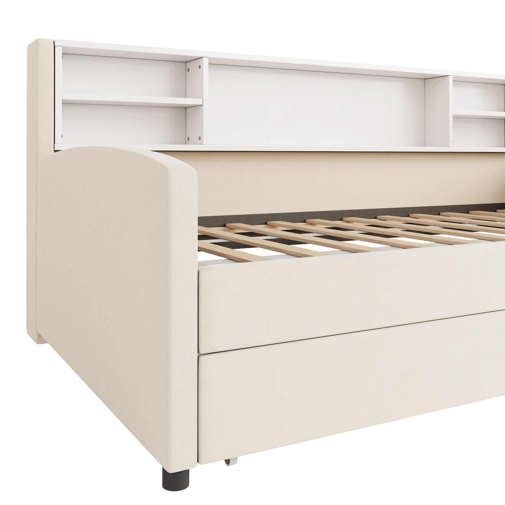 Luxurious Upholstered Platform Bed With Storage Drawers - The Sleep Loft - Online Mattress Showroom NYC