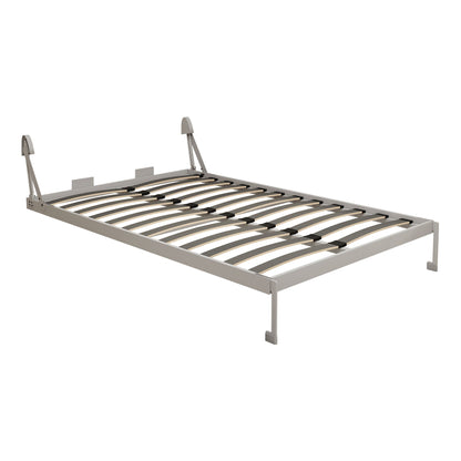 Queen Size Vertical Murphy Wall Cabinet Folding Bed With Automatic Legs - Gray - The Sleep Loft - Online Mattress Showroom NYC