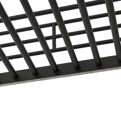 Full Size Loft Bed With Desk, Storage Staircase, Small Wardrobe And LED Light - Black - The Sleep Loft - Online Mattress Showroom NYC