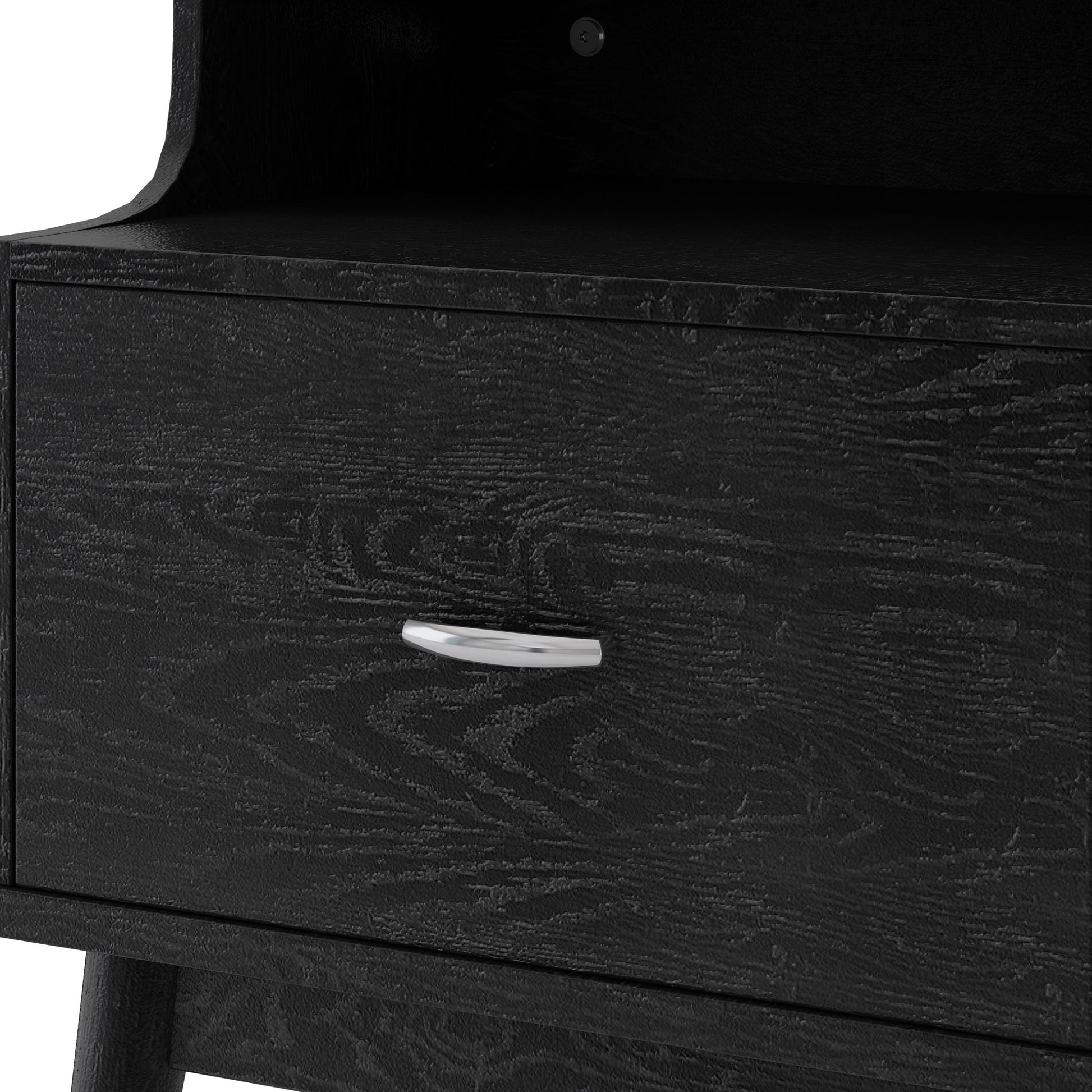 Starla - Wooden Nightstand - Black - The Sleep Loft - Online Mattress Showroom NYC