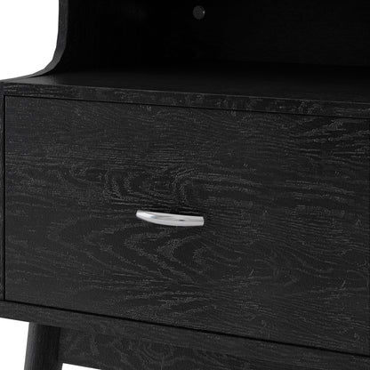 Starla - Wooden Nightstand - Black - The Sleep Loft - Online Mattress Showroom NYC