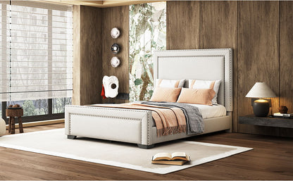 Upholstered Bed With Slats Support, No Box Spring Needed - The Sleep Loft - Online Mattress Showroom NYC