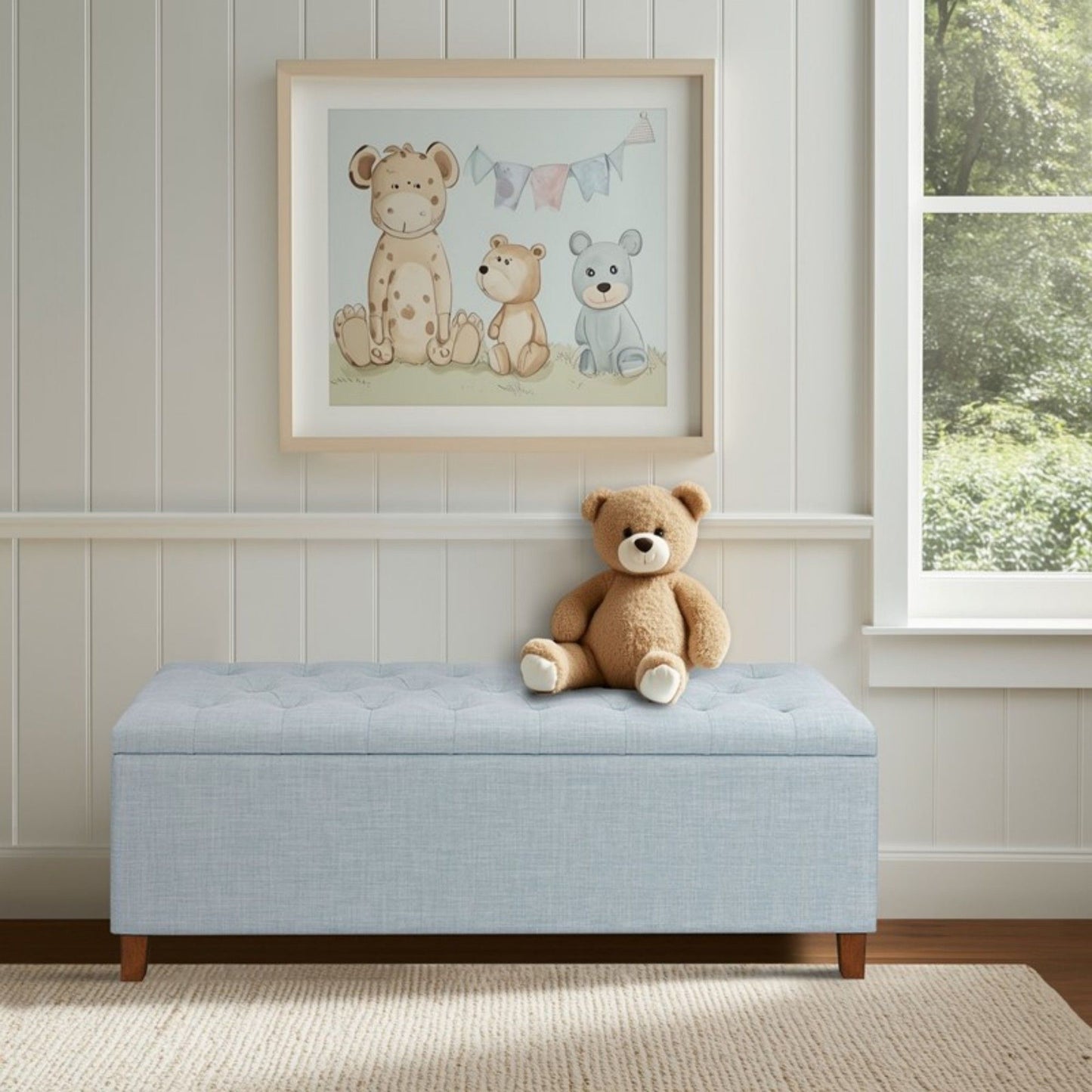 Shandra - Tufted Top Soft Close Storage Bench - The Sleep Loft - Online Mattress Showroom NYC