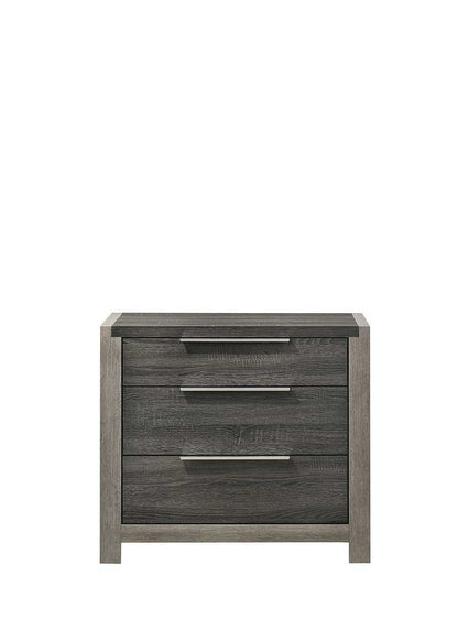 Jehoram - Nightstand - Gray - The Sleep Loft - Online Mattress Showroom NYC