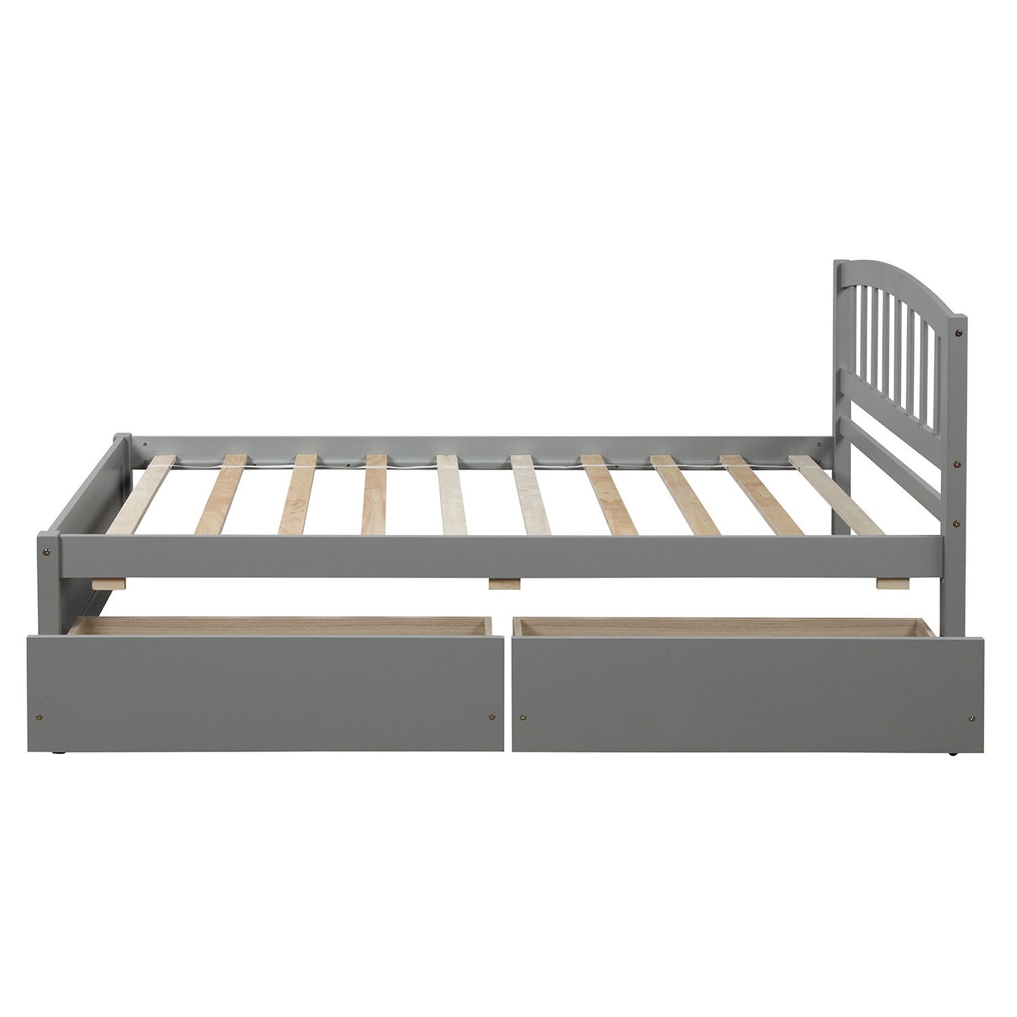 Platform Storage Bed Wood Bed Frame With Two Drawers And Headboard - The Sleep Loft - Online Mattress Showroom NYC