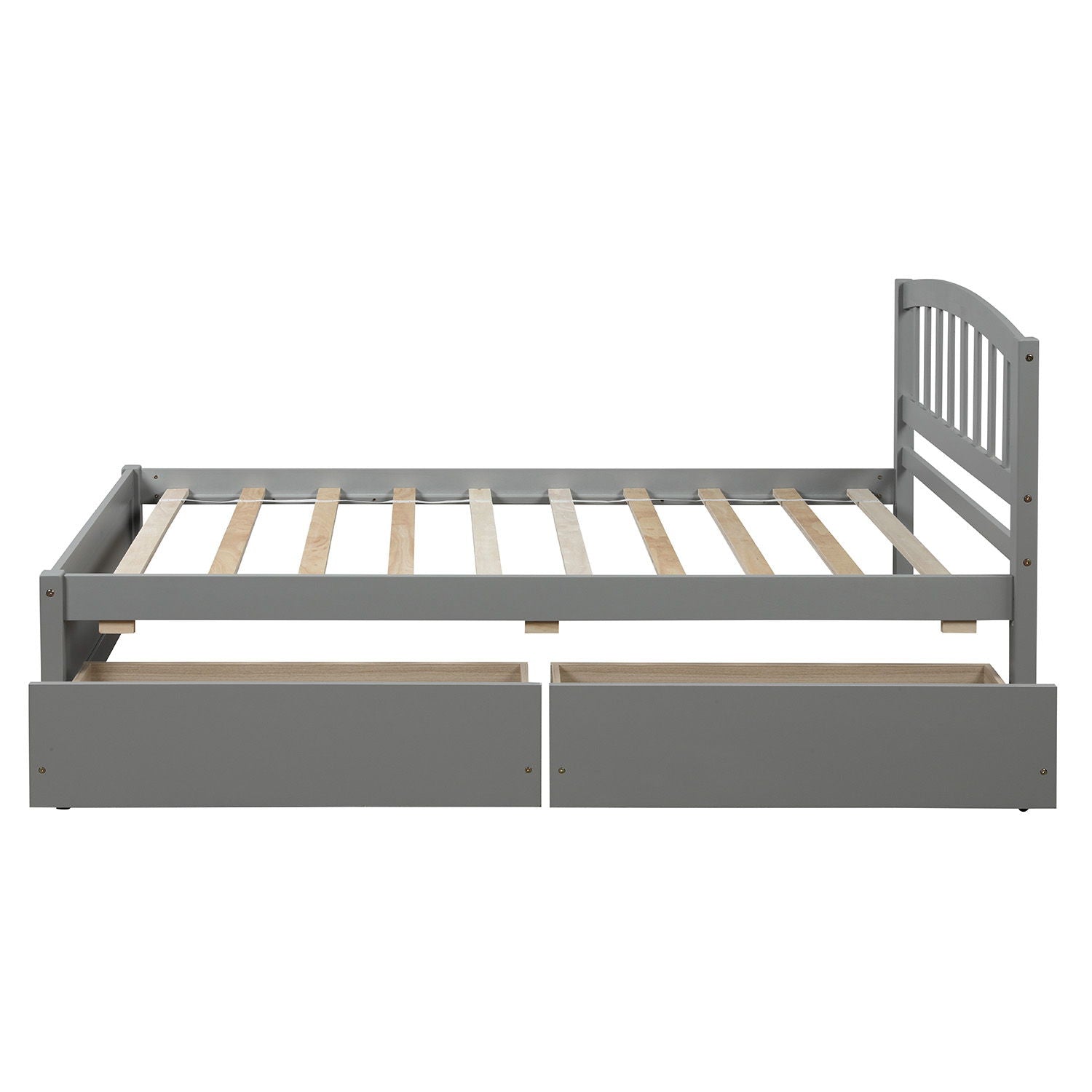Platform Storage Bed Wood Bed Frame With Two Drawers And Headboard - The Sleep Loft - Online Mattress Showroom NYC