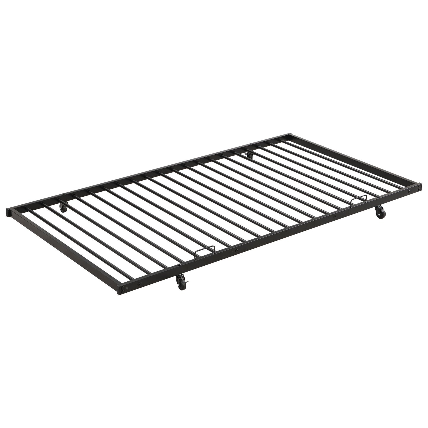 Full Over Full Modern Metal Bunk Bed With Trundle - Black - The Sleep Loft - Online Mattress Showroom NYC