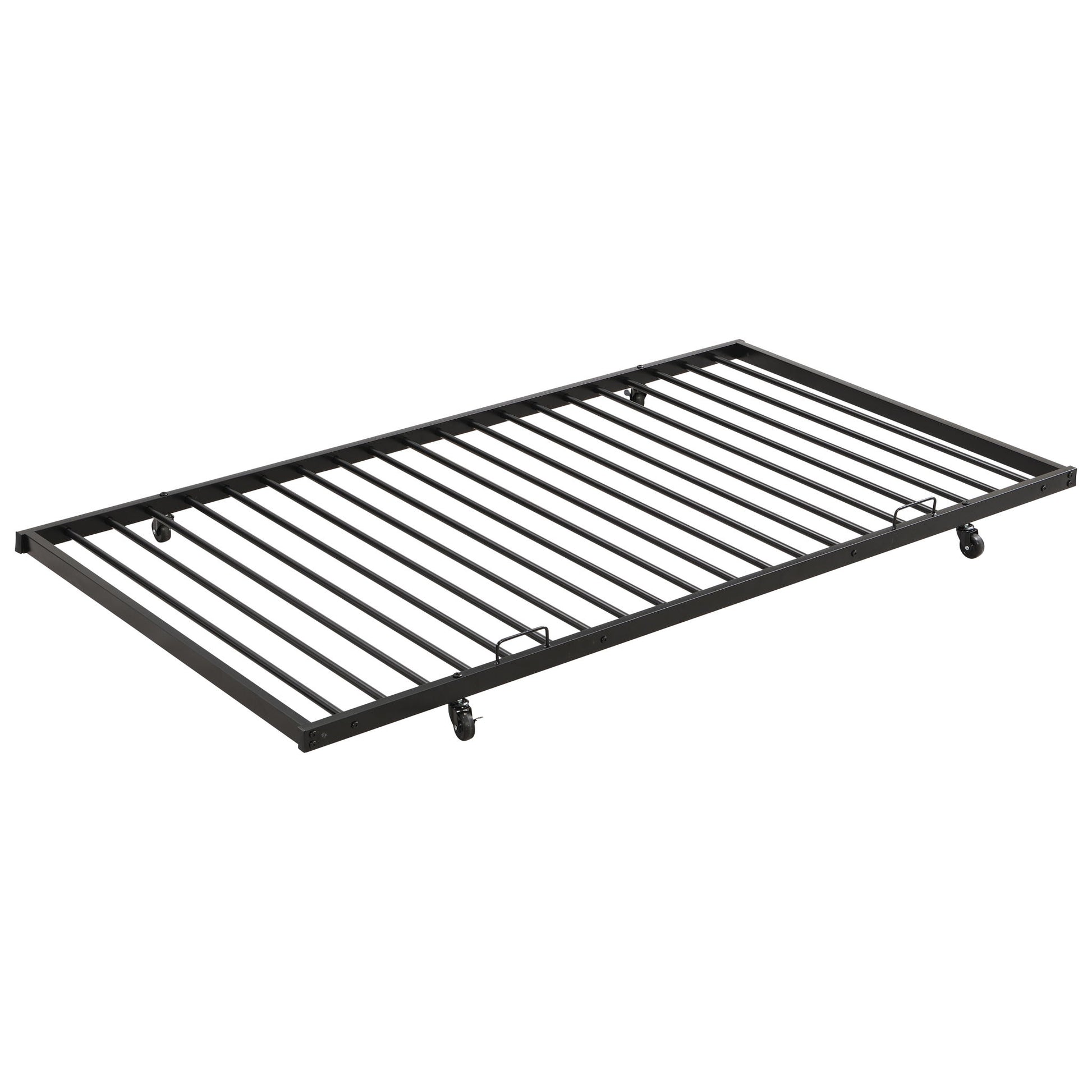 Full Over Full Modern Metal Bunk Bed With Trundle - Black - The Sleep Loft - Online Mattress Showroom NYC