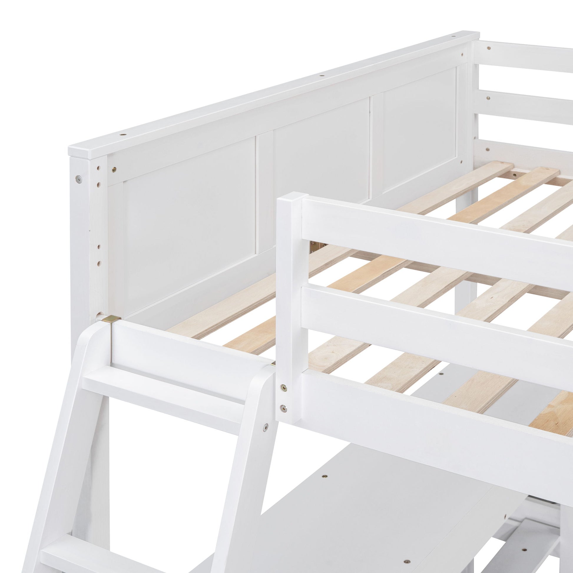 Full Over Full Bunk Bed With Desk - The Sleep Loft - Online Mattress Showroom NYC