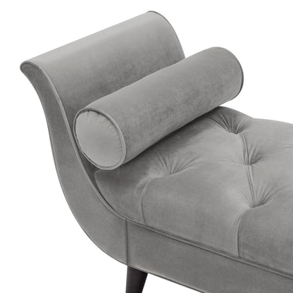 Alma - Tufted Flared Arm Entryway Bench - The Sleep Loft - Online Mattress Showroom NYC