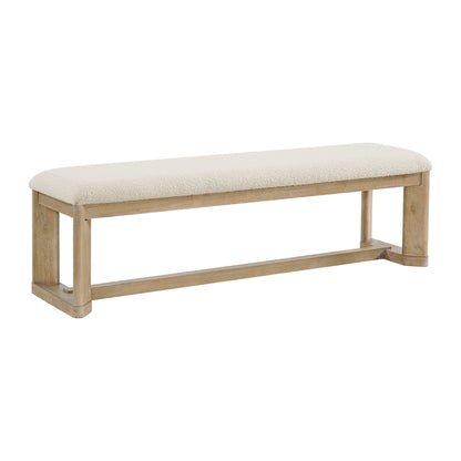 Upholstered Dining Bench - Brown - The Sleep Loft - Online Mattress Showroom NYC