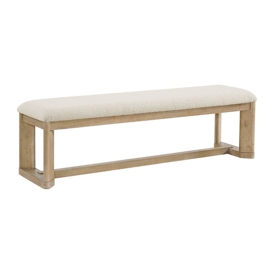 Upholstered Dining Bench - Brown - The Sleep Loft - Online Mattress Showroom NYC