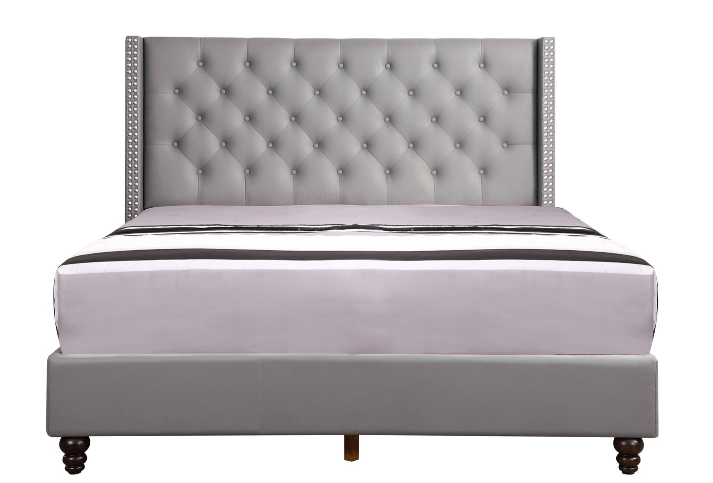 Nailhead Bed Transitional Vibrant - The Sleep Loft - Online Mattress Showroom NYC