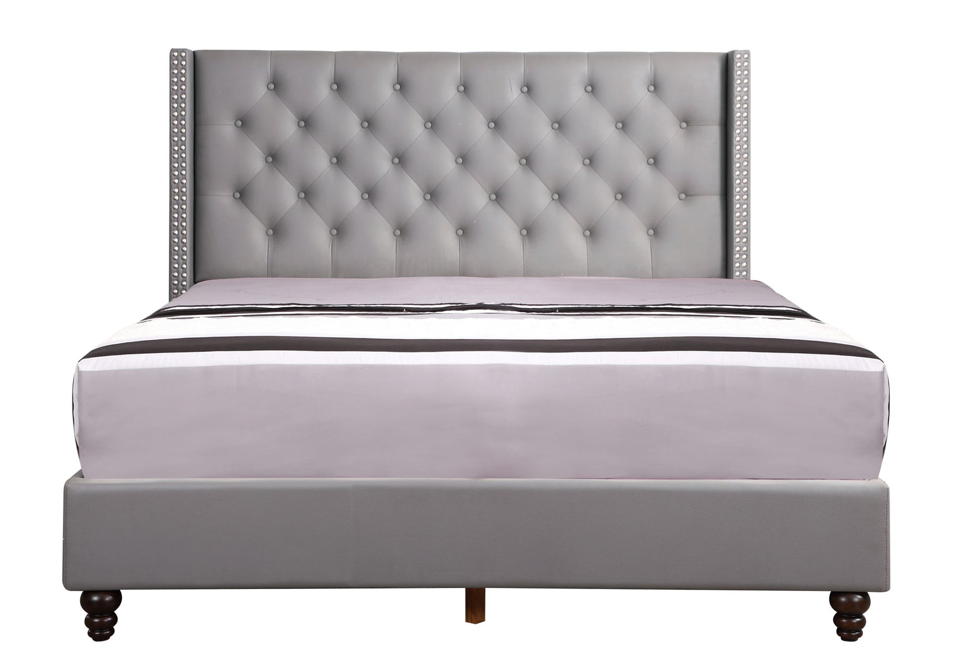 Nailhead Bed Transitional Vibrant - The Sleep Loft - Online Mattress Showroom NYC