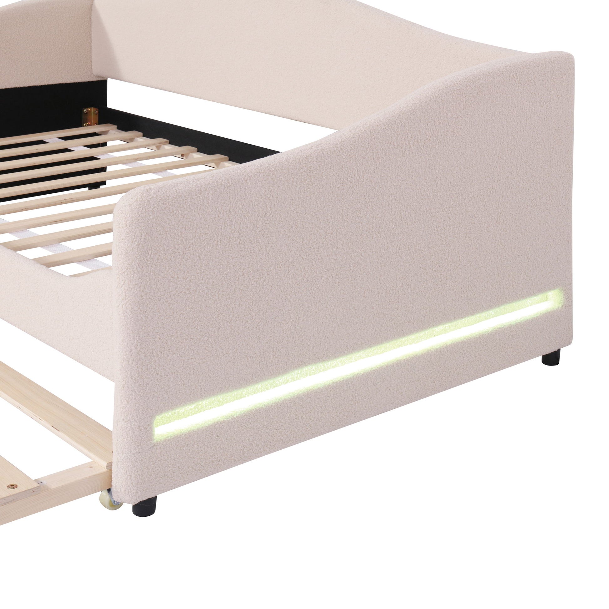 Design Upholstered Daybed With Light And Trundle - The Sleep Loft - Online Mattress Showroom NYC