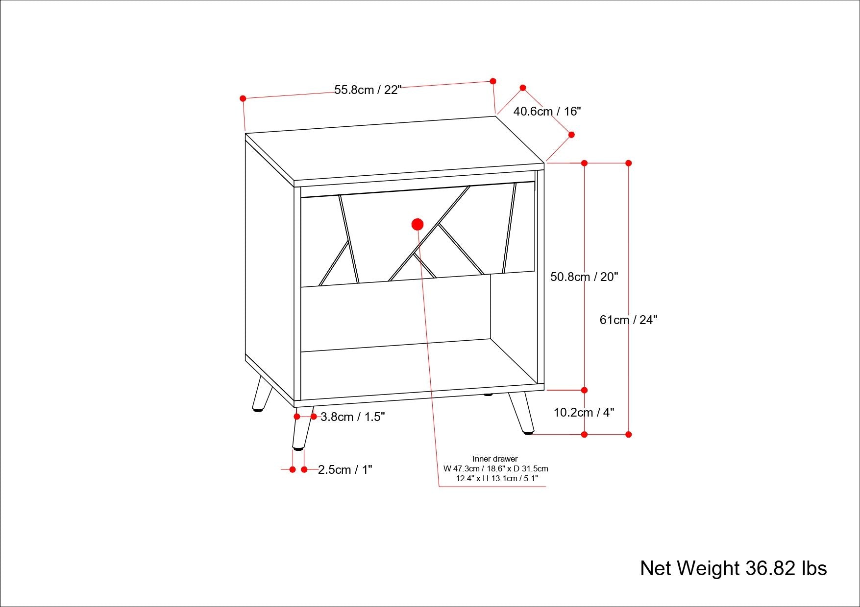 Jager - Bedside Table - Natural - The Sleep Loft - Online Mattress Showroom NYC