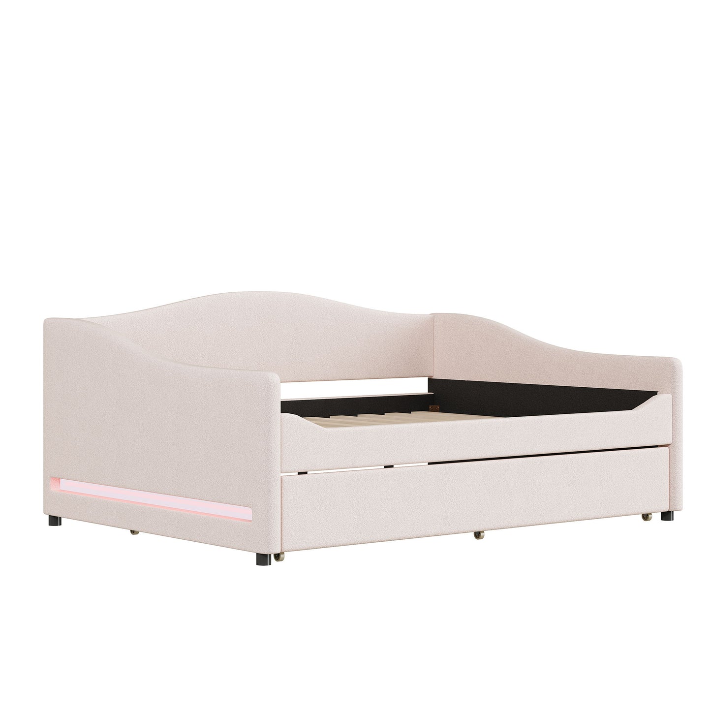Upholstered Daybed With Light And Trundle - The Sleep Loft - Online Mattress Showroom NYC