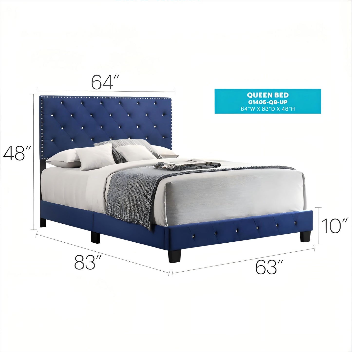 Luxurious Upholstered Bed - The Sleep Loft - Online Mattress Showroom NYC