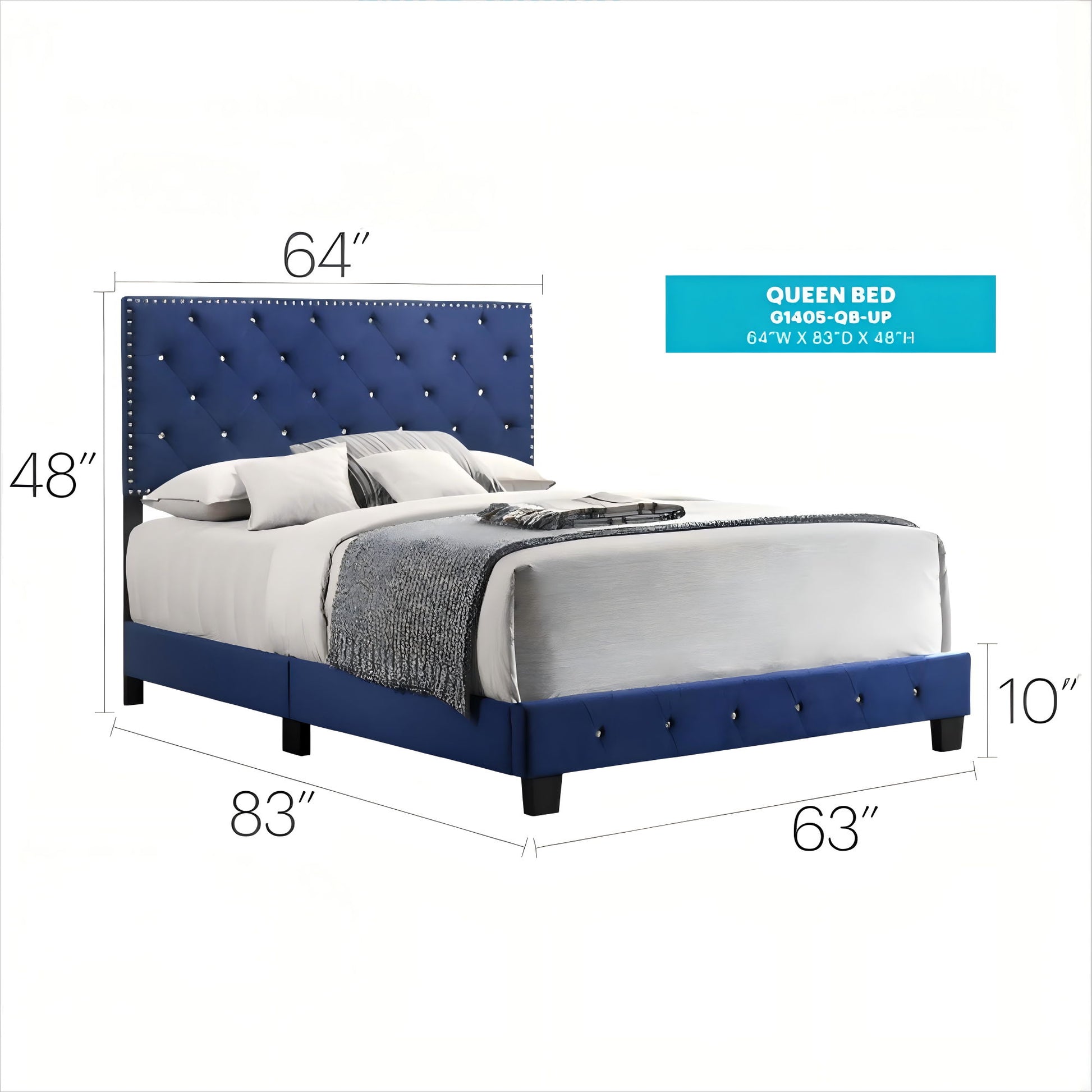 Luxurious Upholstered Bed - The Sleep Loft - Online Mattress Showroom NYC