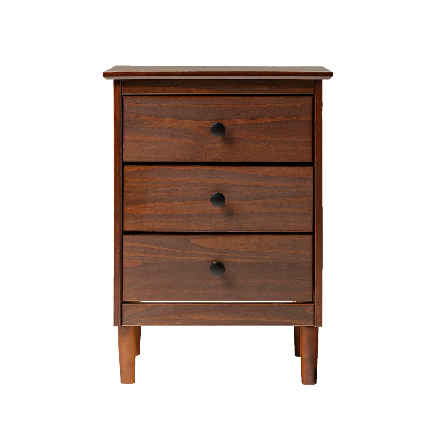 Classic 3 Drawer Solid Wood Nightstand - The Sleep Loft - Online Mattress Showroom NYC