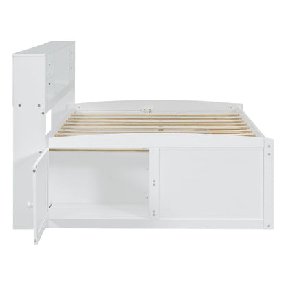 Daybed With 2 Bedside Cabinets, Upper Shelves And 4 Drawers - The Sleep Loft - Online Mattress Showroom NYC