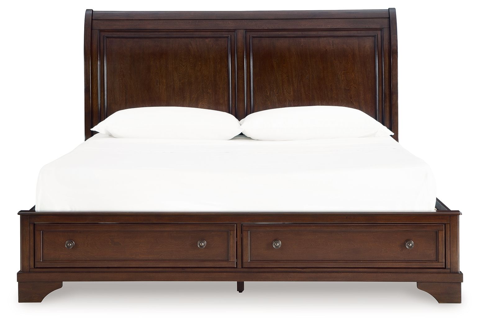 Trellington - King Sleigh Storage Bed - Brown - The Sleep Loft - Online Mattress Showroom NYC