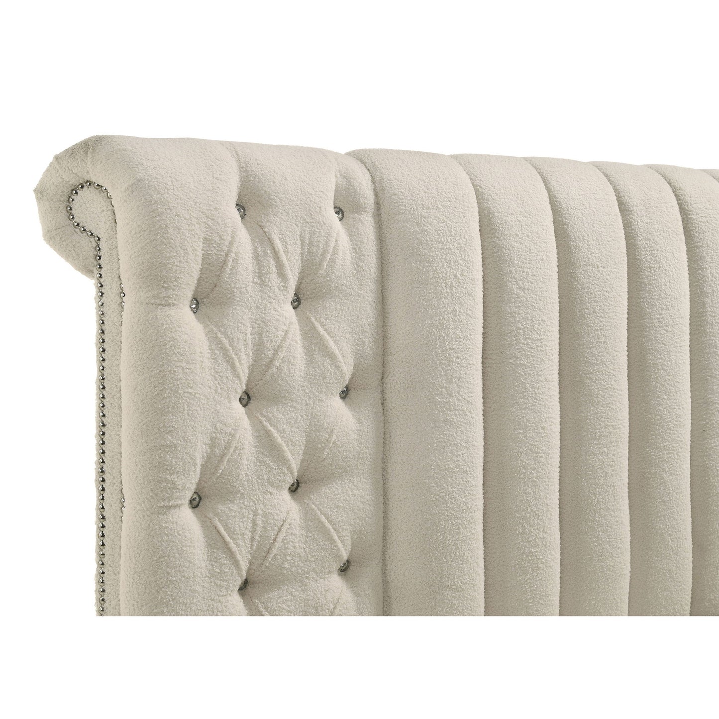 Santiago - Upholstered Round Storage Bed With Built In Charging Ports - The Sleep Loft - Online Mattress Showroom NYC