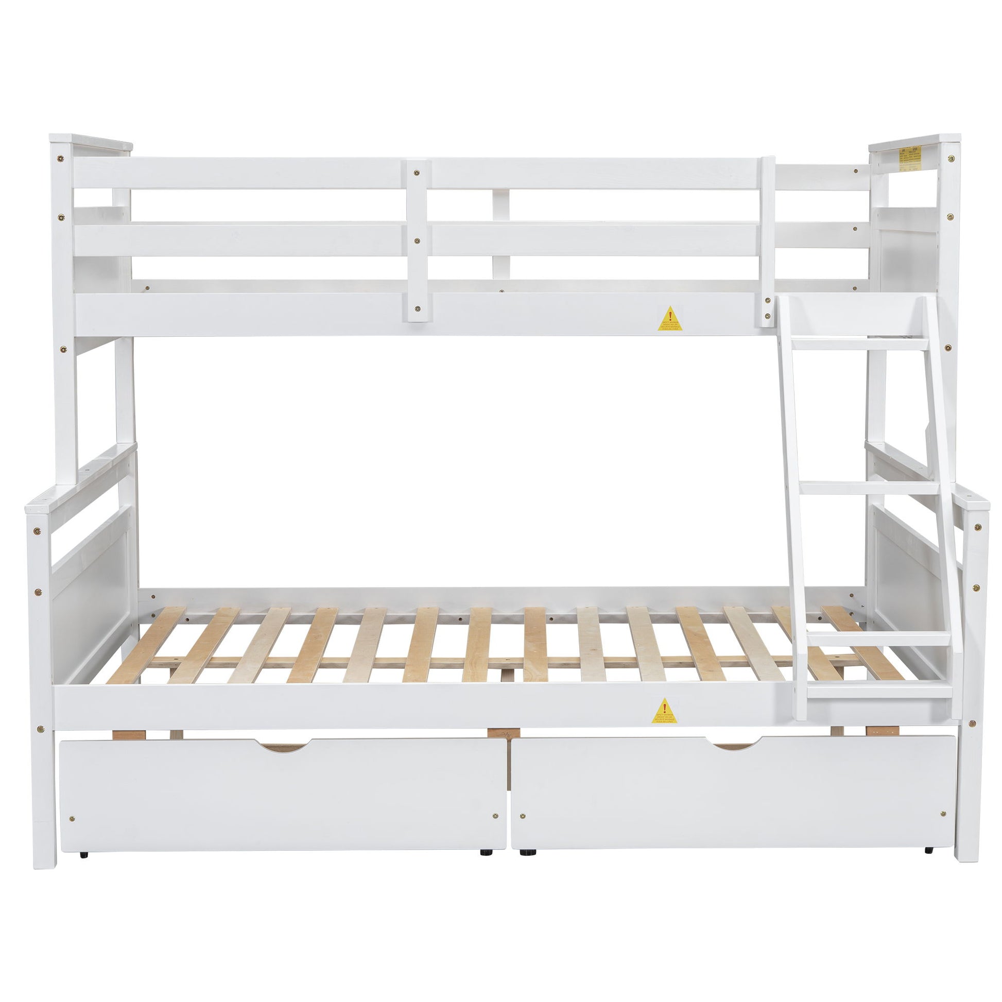 Bunk Bed With Ladder And Safety Guardrail - The Sleep Loft - Online Mattress Showroom NYC