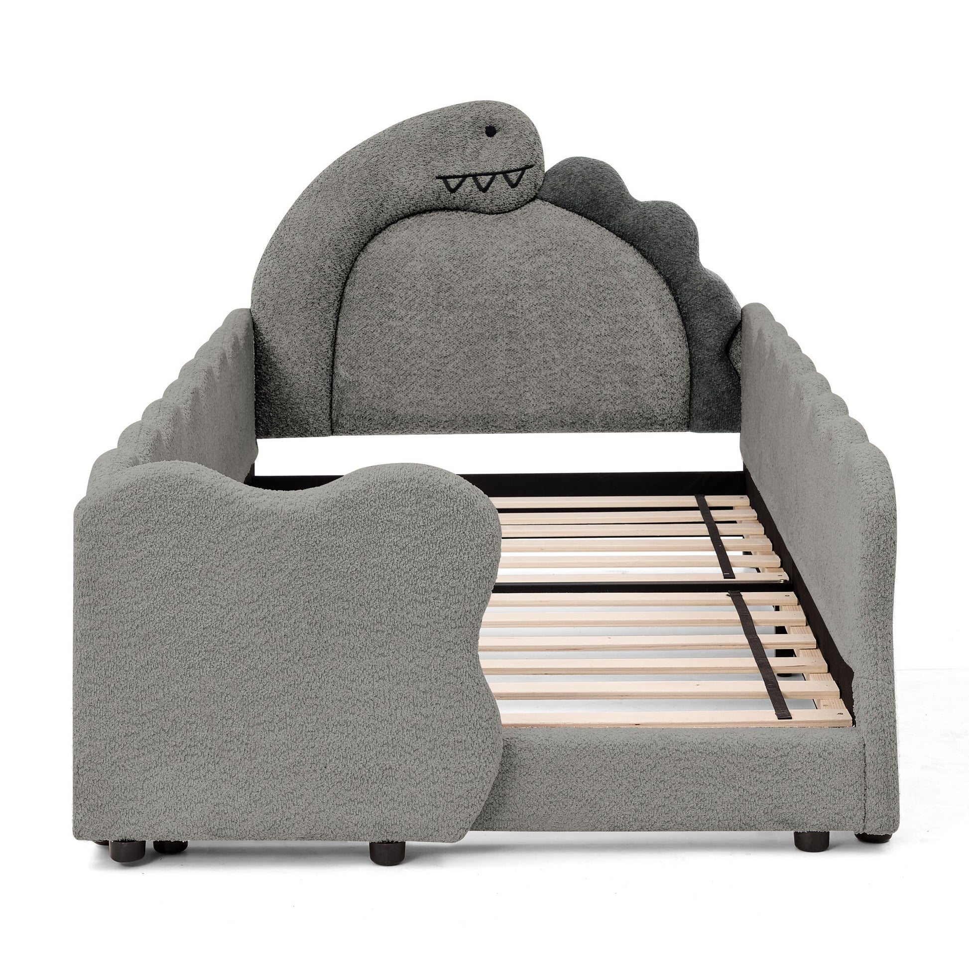 Cute Dinosaur Shaped Bed With Safety Guardrail, Toddler Frame - The Sleep Loft - Online Mattress Showroom NYC