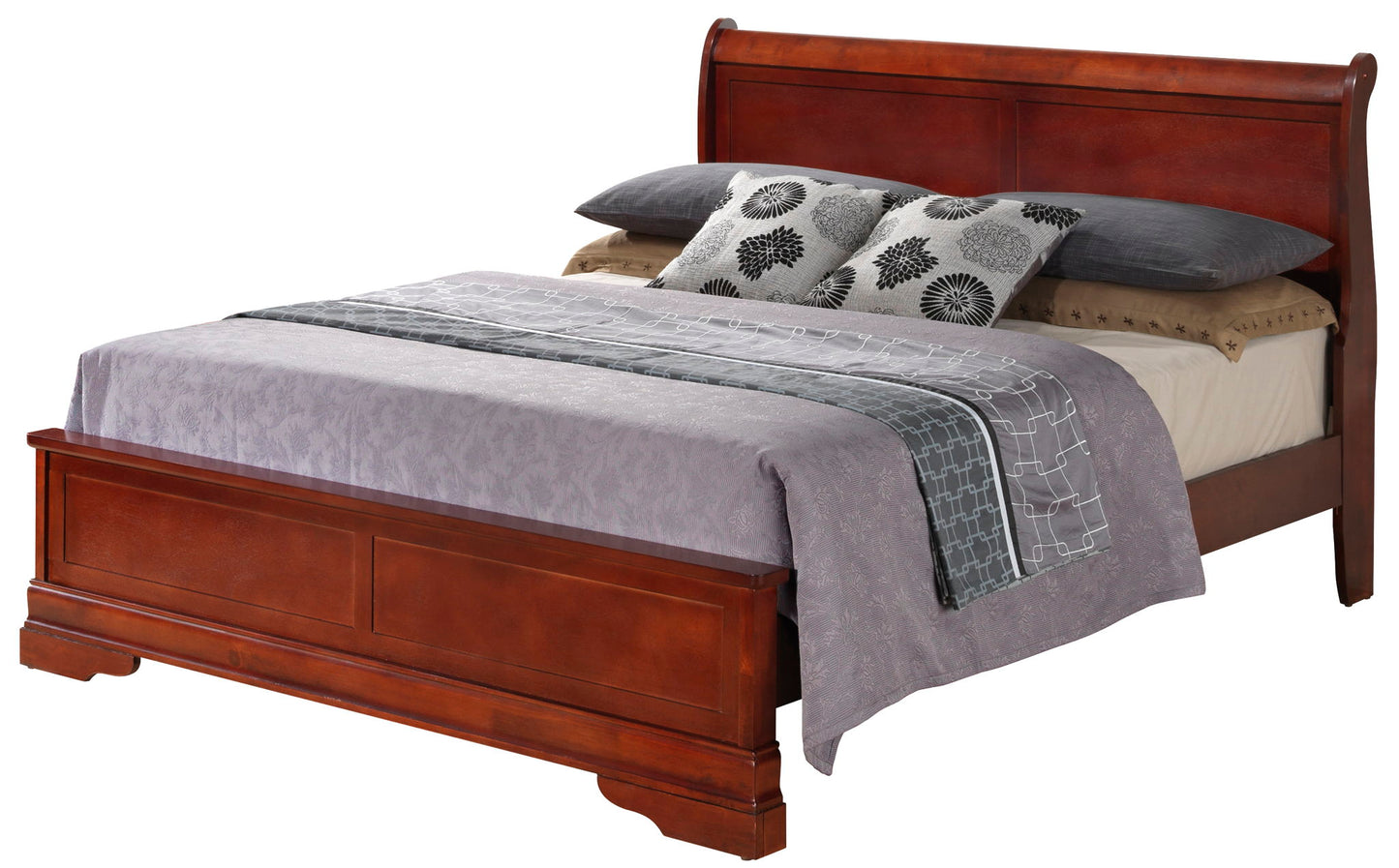 Sleigh Bed With Low Footboard - The Sleep Loft - Online Mattress Showroom NYC