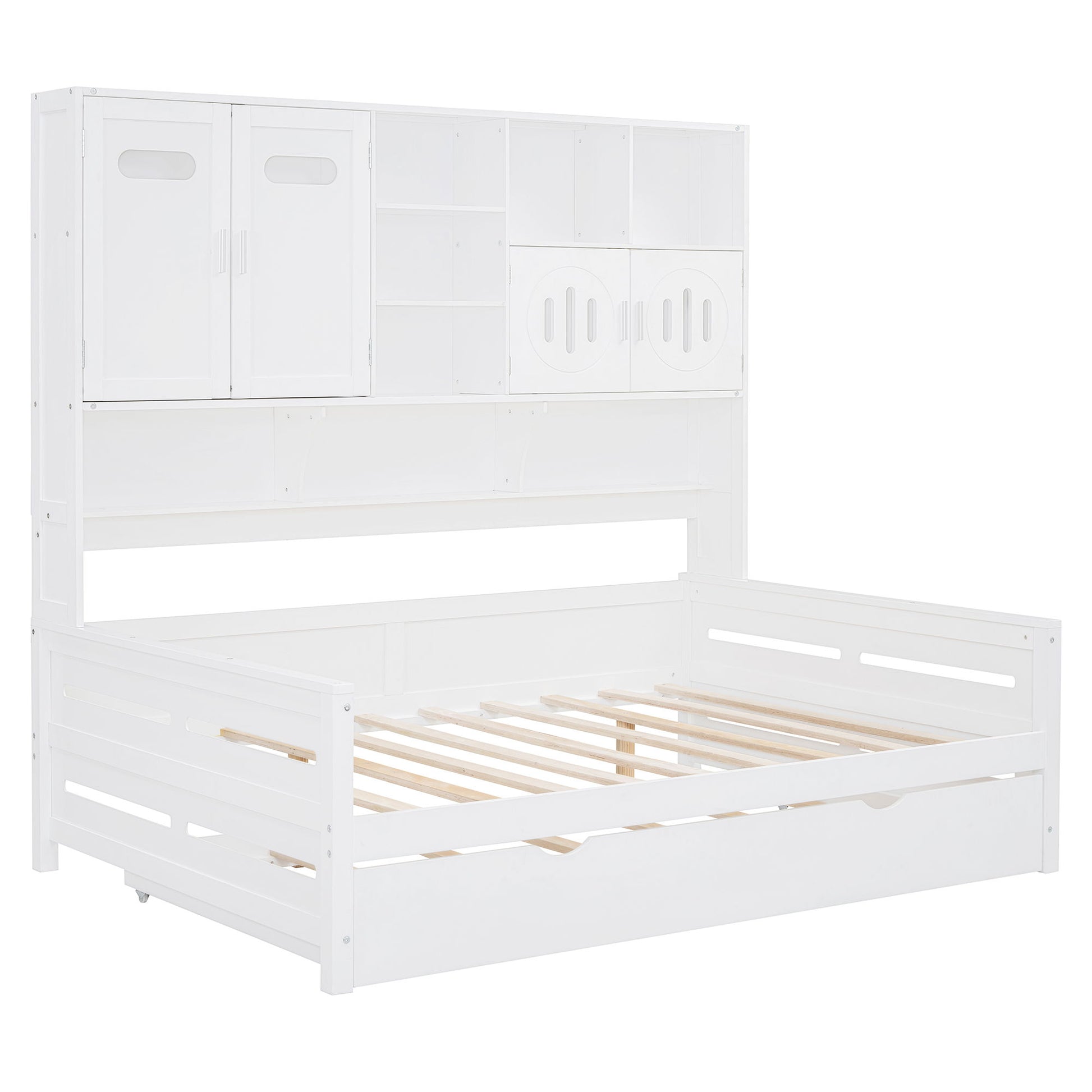 Daybed With All-In-One Cabinet And Shelf - The Sleep Loft - Online Mattress Showroom NYC